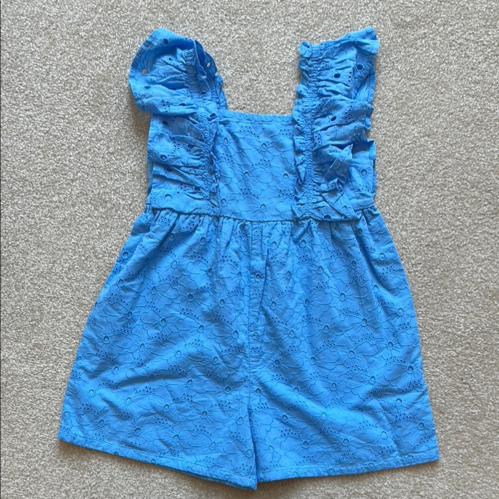 Marks & Spencer Blue Casual Dress with Ruffled Sleeves